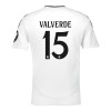 Conjunto (Camiseta+Pantalón Corto) Real Madrid Valverde 15 Primera Equipación 2024-25 - Niño